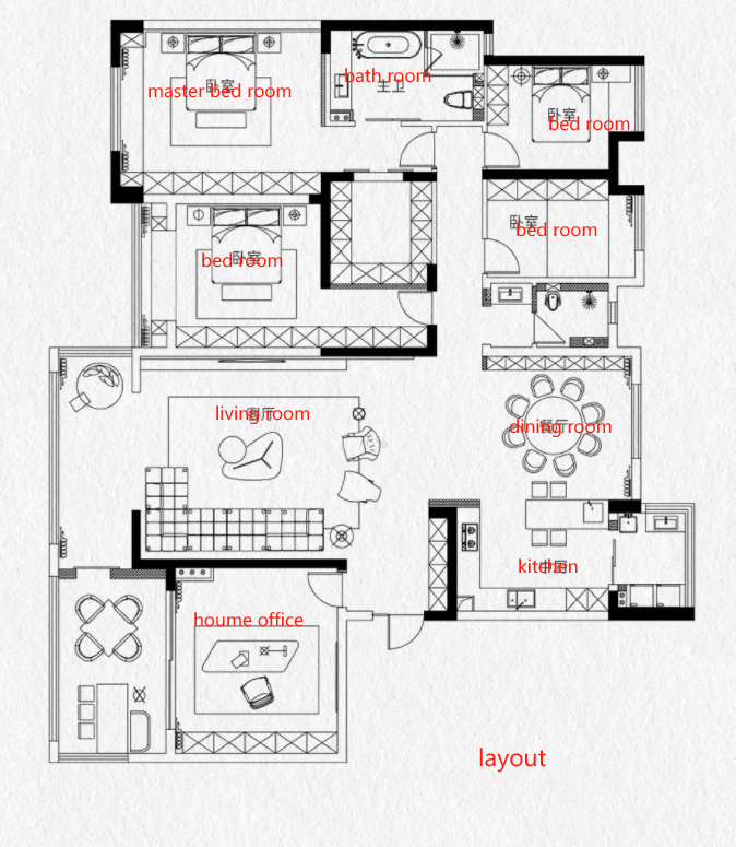 Interior Design Graphic Design - Spongde Modern Apartment 3D Rendering Interior