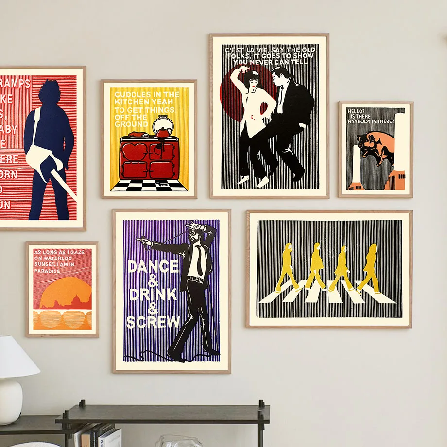 Interior Design Drawing - Bruce Springsteen Bob MarleyThe Kinks Abbey