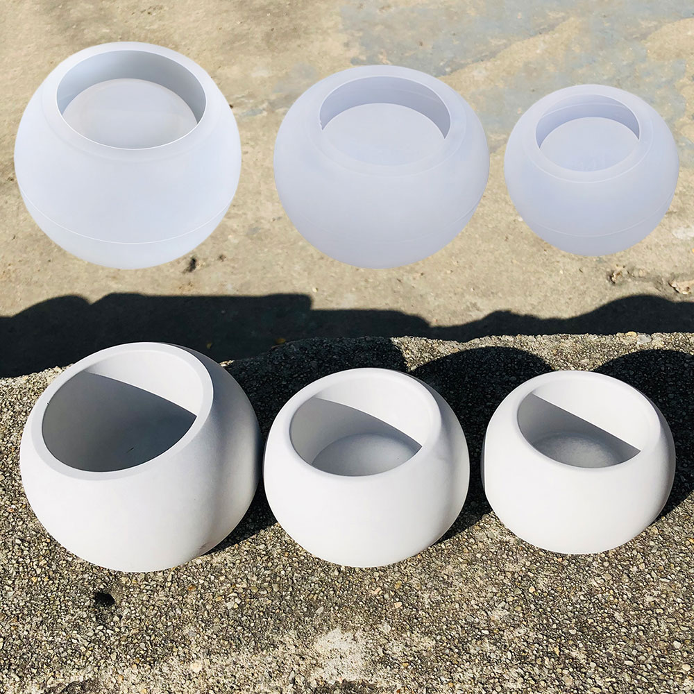 3pcs Round Flower Pot Silicone – обзор и цена Terrazzo Pot Cement