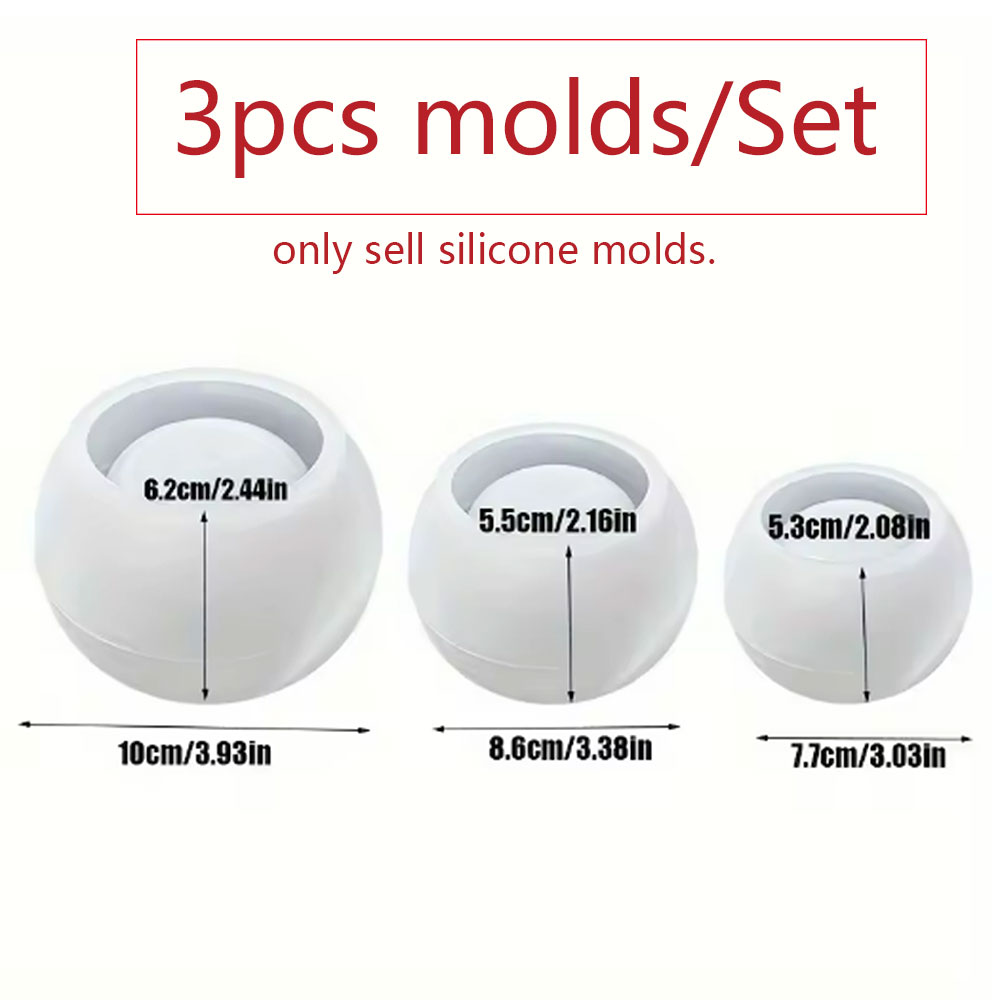 3pcs Round Flower Pot Silicone – обзор и цена Terrazzo Pot Cement