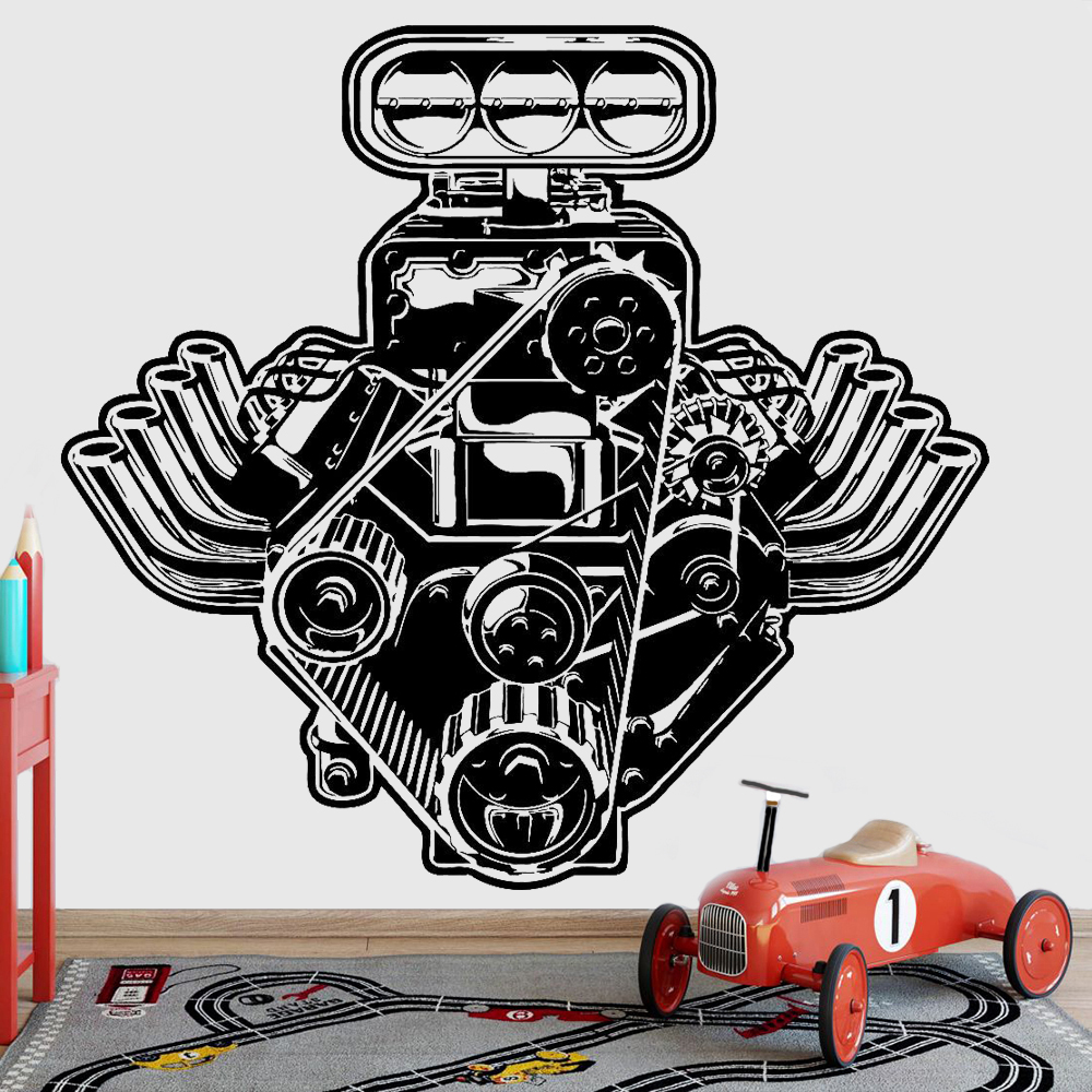 Car Motor Engine Wall Sticker  – обзор и цена Interior Design Magazine