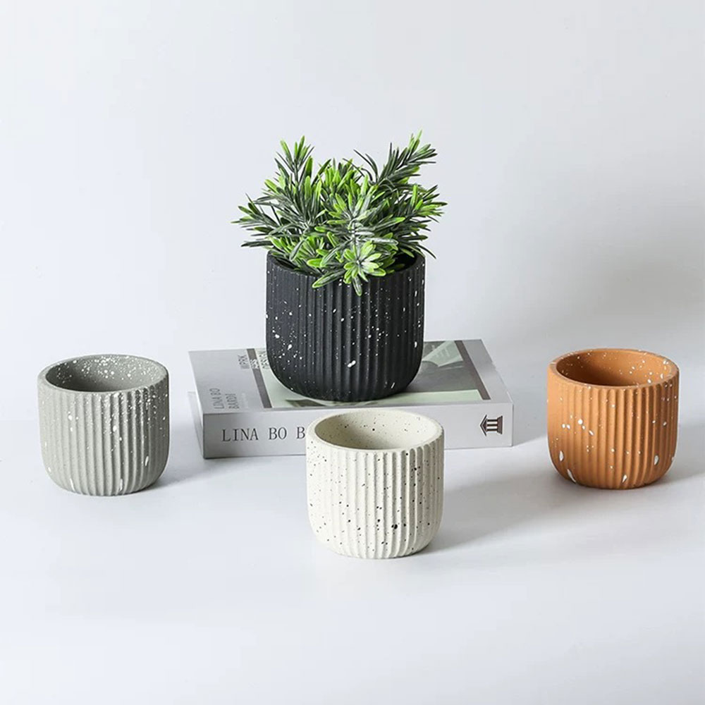 Minimalist Stripe Terrazzo Con – обзор и цена Terrazzo Pot Cement