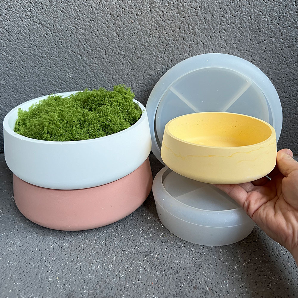 Large Bowl Flower Pot Silicone – обзор и цена Terrazzo Pot Cement