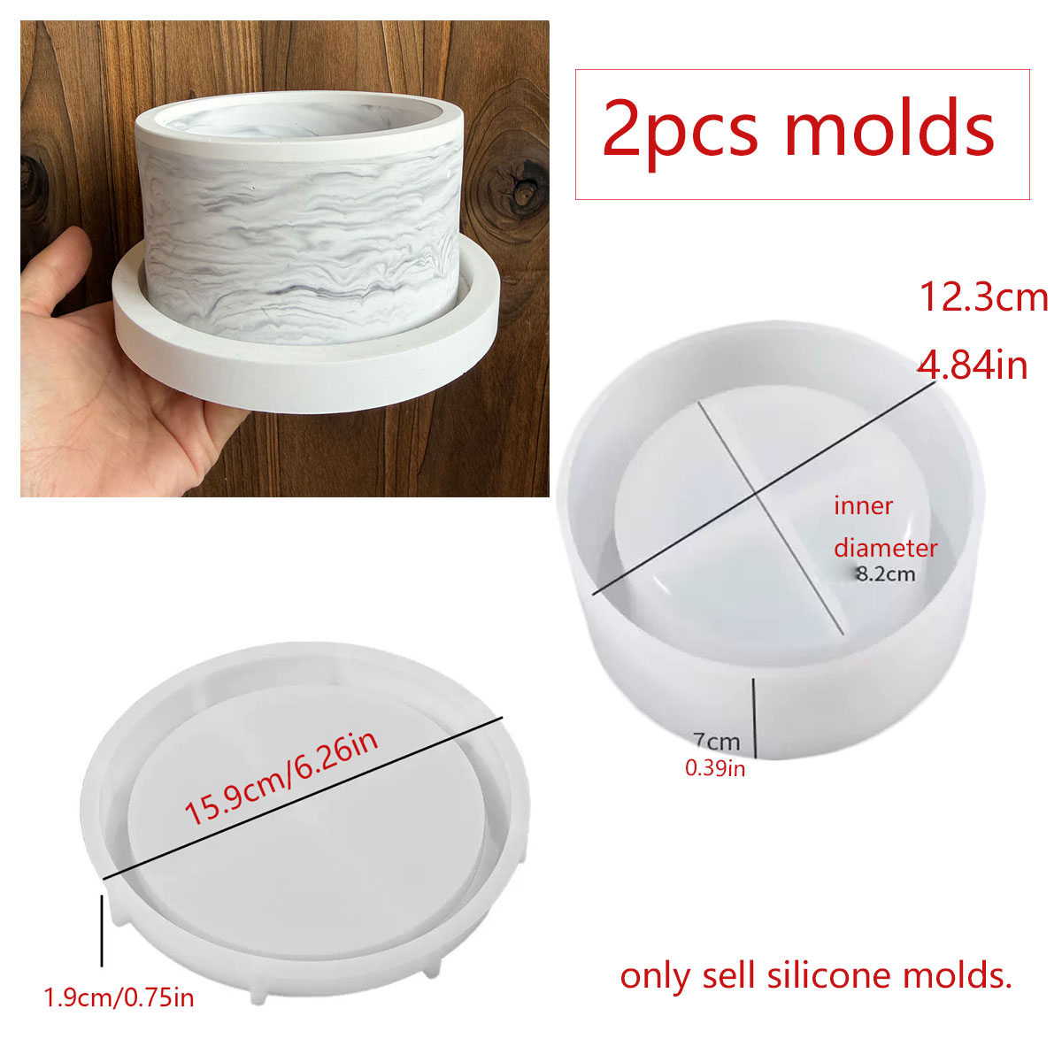 Large Concrete Planter Mold Si – обзор и цена Terrazzo Pot Cement