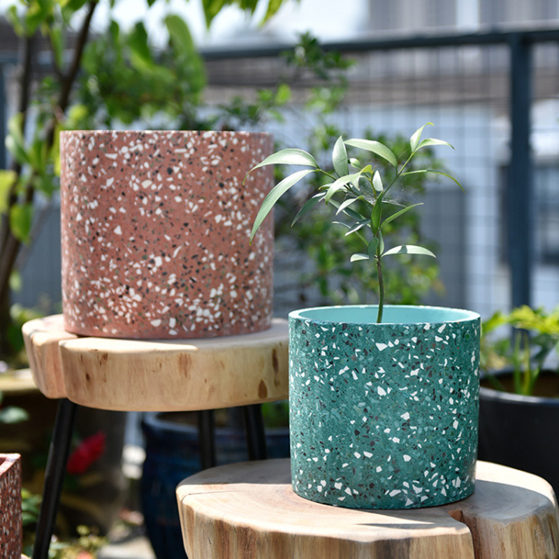 Large Flower Pot Silicone Mold – обзор и цена Terrazzo Pot Cement