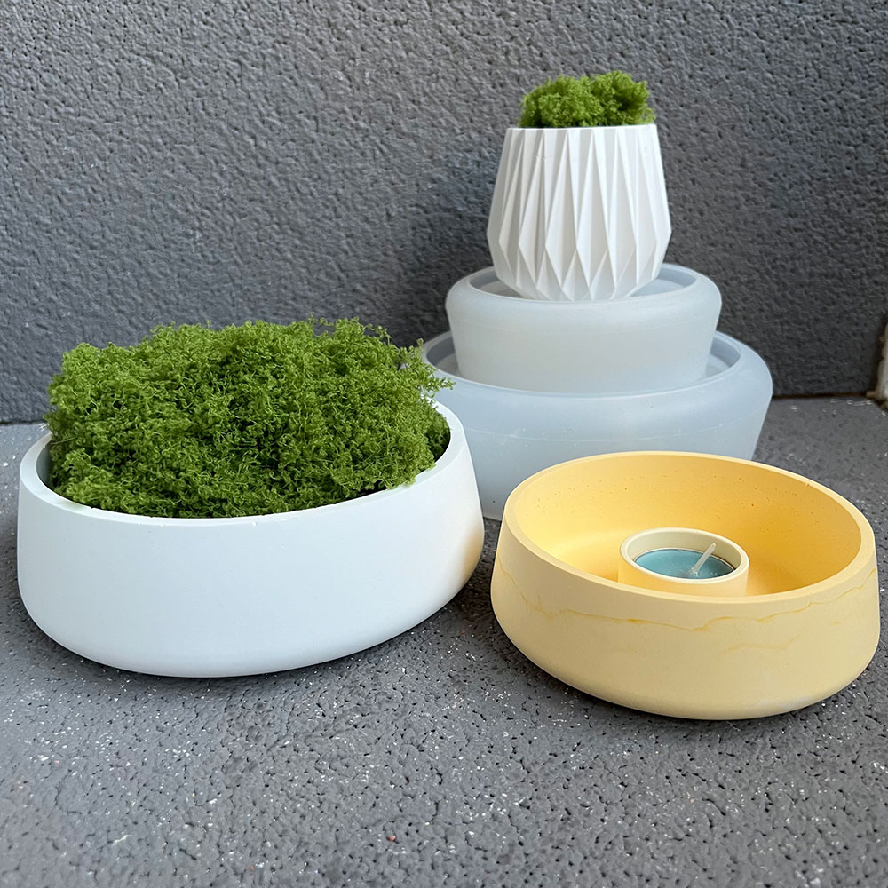 Concrete Bowl Silicone Mold DI – обзор и цена Terrazzo Pot Cement