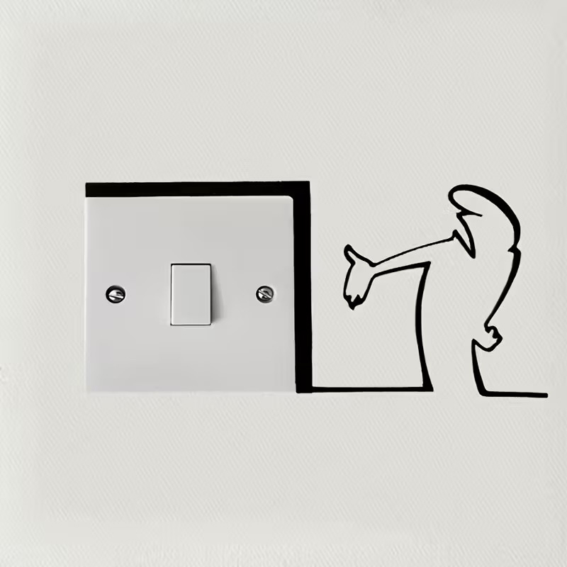 New！Minimalist Switch Sticker  – обзор и цена Interior Design Drawing