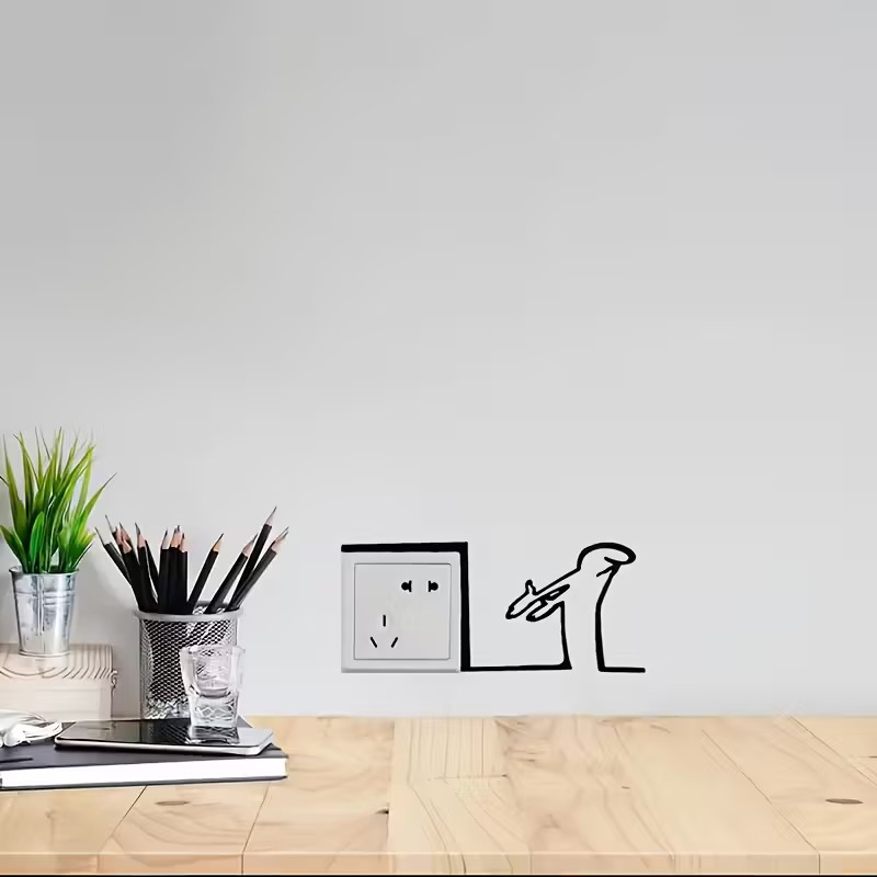 New！Minimalist Switch Sticker  – обзор и цена Interior Design Drawing