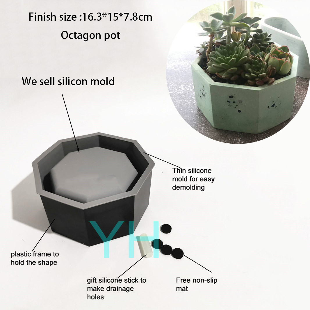 Cement Flower Pot Silicone Mol – обзор и цена Terrazzo Pot Cement
