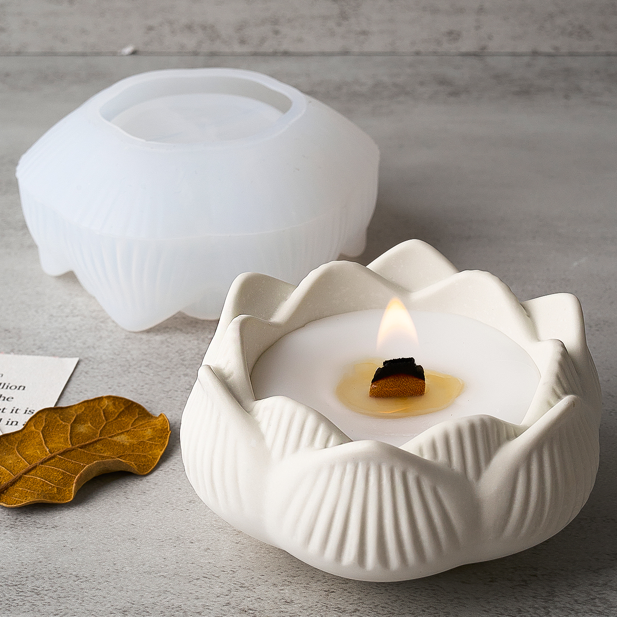 Lotus Shape Candle Holder Plas – обзор и цена Terrazzo Pot Cement