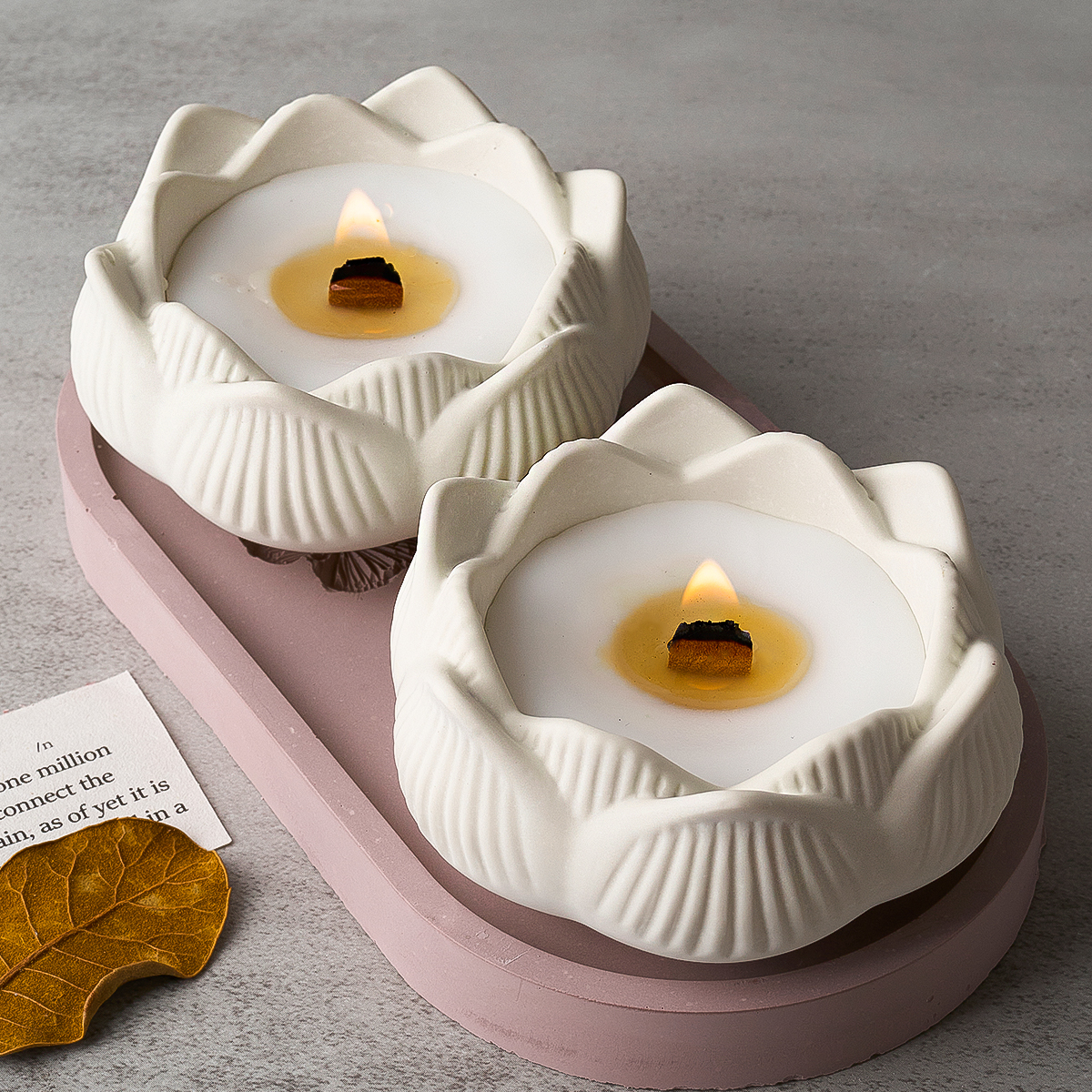 Lotus Shape Candle Holder Plas – обзор и цена Terrazzo Pot Cement