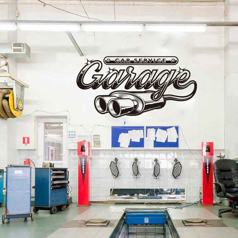 Retro Car Service Garage Wall  – обзор и цена Interior Design Magazine